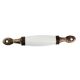 White Crackle Small Ceramic Antique Door Handles